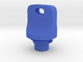 Pen Tail Cap - Pincher - medium in Blue Processed Versatile Plastic