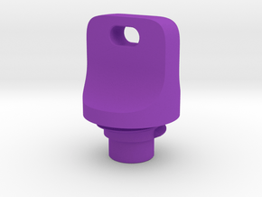 Pen Tail Cap - Pincher - medium in Purple Smooth Versatile Plastic