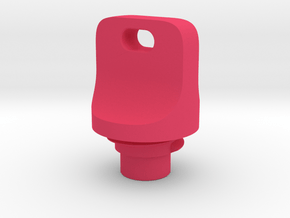 Pen Tail Cap - Pincher - medium in Pink Smooth Versatile Plastic
