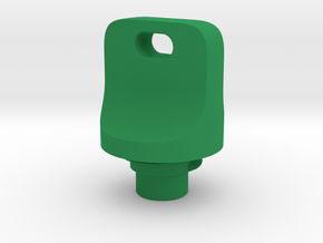 Pen Tail Cap - Pincher - large in Green Smooth Versatile Plastic