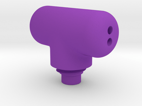 Pen Tail Cap - T - medium in Purple Smooth Versatile Plastic