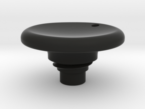 Pen Tail Cap - Disc - small in Black Smooth Versatile Plastic