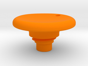 Pen Tail Cap - Disc - small in Orange Smooth Versatile Plastic