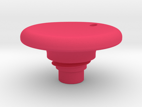 Pen Tail Cap - Disc - small in Pink Smooth Versatile Plastic