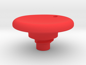 Pen Tail Cap - Disc - medium in Red Smooth Versatile Plastic