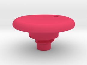 Pen Tail Cap - Disc - medium in Pink Smooth Versatile Plastic
