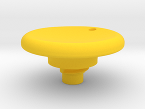 Pen Tail Cap - Disc - large in Yellow Smooth Versatile Plastic