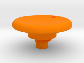 Pen Tail Cap - Disc - large in Orange Smooth Versatile Plastic