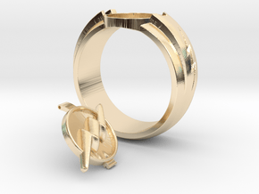 The Flash Ring in 14k Gold Plated Brass