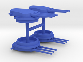 1/700 320mm/44 Triple Turrets (4x) in Blue Smooth Versatile Plastic