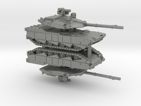 AbramsX in Gray PA12: 6mm