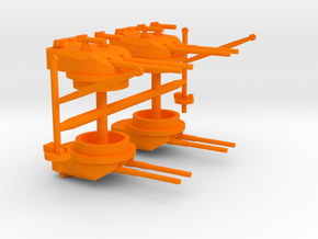 1/700 A-H Battle Cruiser Design If Main Armament in Orange Smooth Versatile Plastic