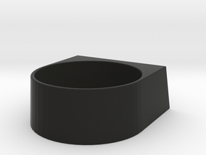 block Ring 20 in Black Natural Versatile Plastic