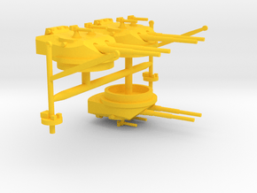 1/600 A-H Battle Cruiser Design II Main Armament in Yellow Smooth Versatile Plastic