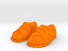 Sandal feet (pair) Motu Origins in Orange Smooth Versatile Plastic