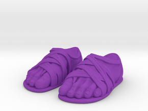 Sandal feet (pair) Motu Origins in Purple Smooth Versatile Plastic