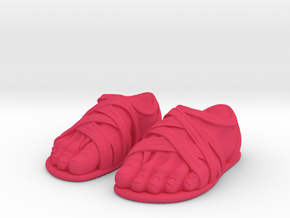 Sandal feet (pair) Motu Origins in Pink Smooth Versatile Plastic