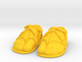 Samurai feet (pair) Motu Origins in Yellow Smooth Versatile Plastic