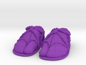 Samurai feet (pair) Motu Origins in Purple Smooth Versatile Plastic