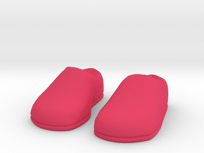 Flat shoe feet (pair) Motu Origins in Pink Smooth Versatile Plastic