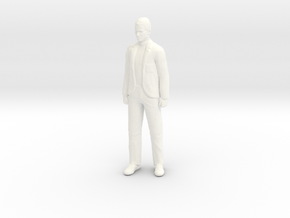 The Prisoner - Patrick McGoohan 1.24 in White Smooth Versatile Plastic