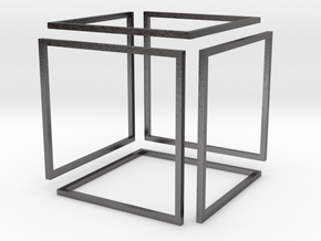 Infinity Cube in Processed Stainless Steel 316L (BJT): Small