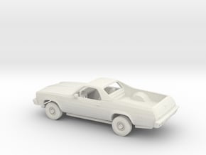 1/64 1974  Chevrolet El Camino Kit in White Natural Versatile Plastic