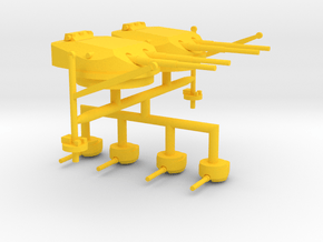 1/600 A-H Battle Cruiser Design VI Main Armament in Yellow Smooth Versatile Plastic