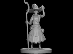 Human Female Wizard 1 in Smooth Fine Detail Plastic