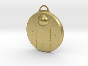 de Rolo crest medallion  in Natural Brass