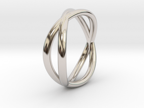 Trinity Wave Ring in Platinum: 6.5 / 52.75