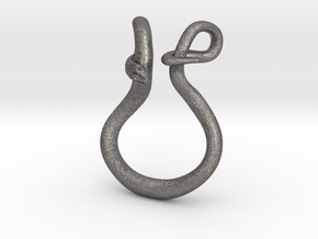 Snake Ring Holder in Polished Nickel Steel: Small