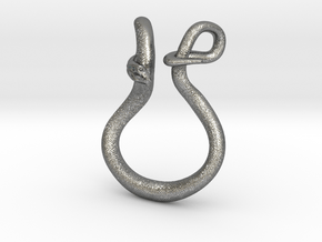 Snake Ring Holder in Polished Silver: Small