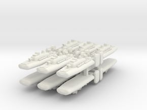 9 Air Torpedo Boat x12 in White Natural Versatile Plastic