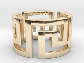 Meandros Ring · 4 Facets in 14K Yellow Gold: 5.25 / 49.625