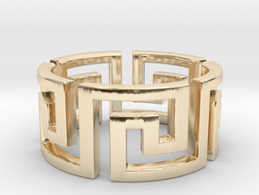 Meandros Ring · 5 Facets in 14K Yellow Gold: 5.25 / 49.625