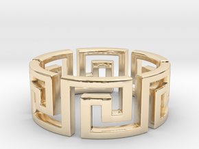 Meandros Ring · 6 Facets in 14K Yellow Gold: 5.25 / 49.625