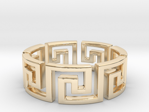 Meandros Ring · 7 Facets in 14K Yellow Gold: 5.25 / 49.625