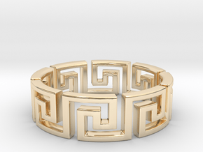 Meandros Ring · 8 Facets in 14K Yellow Gold: 5.25 / 49.625