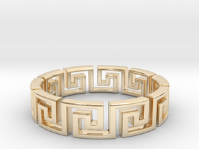 Meandros Ring · 10 Facets in 14K Yellow Gold: 5.25 / 49.625