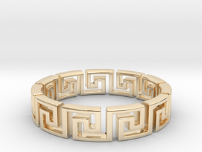 Meandros Ring · 11 Facets in 14K Yellow Gold: 5.25 / 49.625