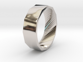 Twelve-Sided Ring V2 in Platinum