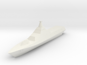 HSwMS Visby K31 in White Natural Versatile Plastic: 1:1200