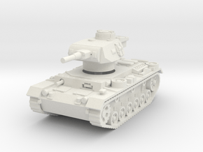 panzer III J scale 1/100 in White Natural Versatile Plastic