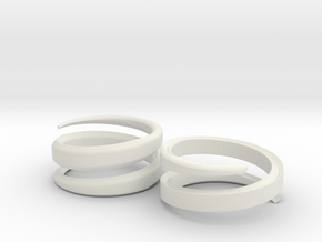 (Fe)Male ring in White Natural Versatile Plastic