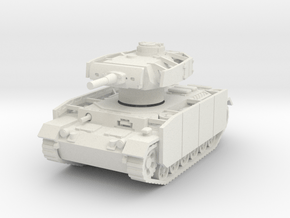 Panzer III J (Schurzen) 1/100 in White Natural Versatile Plastic