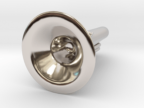 Tuba miniature accessory in Platinum