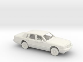 1/64 1996 Lincoln Town Car Kit in White Natural Versatile Plastic