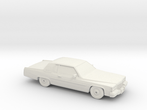 1/64 1984 Cadillac Deville Coupe in White Natural Versatile Plastic