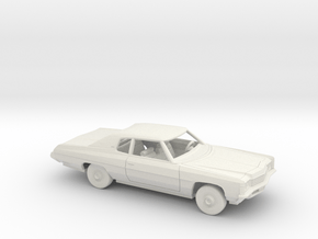 1/64 1971 Chevrolet Impala Custom Coupe Kit in White Natural Versatile Plastic